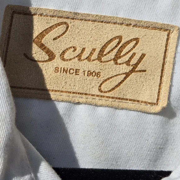 SCULLY WOMEN'S ROSE EMBROIDERED White/Black WESTERN SHIRT M - Picture 5 of 11